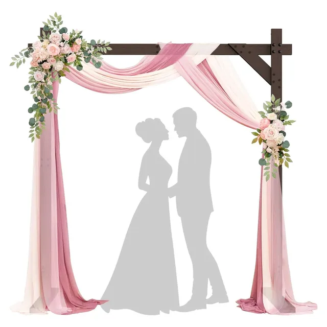 Chamvis Wooden Square Wedding Arch 7.48 ft