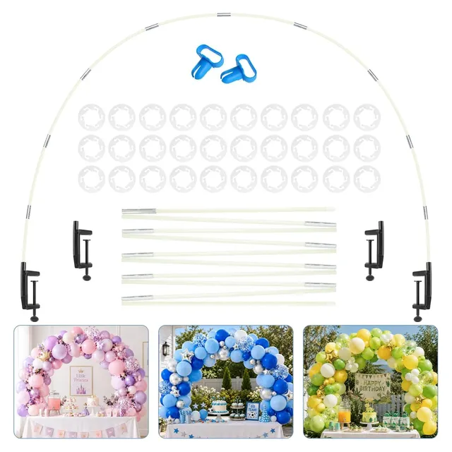 Chamvis Table Balloon Arch 13 ft — White